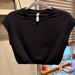 ALO Yoga Crop Cap Sleeve Top